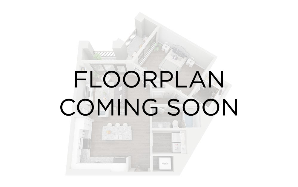 1F - 1 bedroom floor plan layout with 1 bathroom and 735 square feet 1F - 1 bedroom floor plan layout with 1 bathroom and 735 square feet